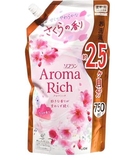 Amazon.co.jp: ソフラン アロマリッチ 柔軟剤 つめかえ用 さくらの香り